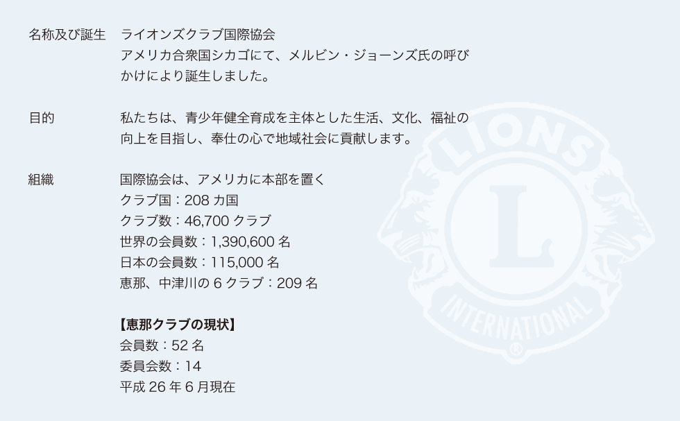組織について内容